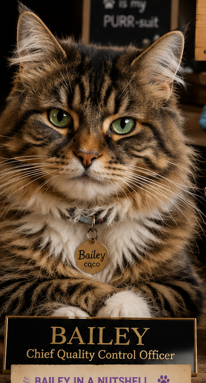 Bailey, Lollipop Crafts’ Chief Quality Control Officer
